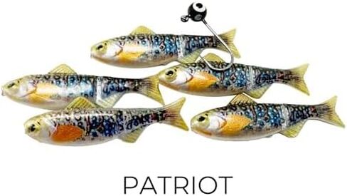 مجموعة اختبار الميدان - 1/16 و 1/32 أوقية أحجام | 8 Jig Minnow أنواع (Shad ، Berch ، Patriot ، Rainbow ، Dace ، Crappie ، Sunfish ، Blue Sunfish) | 40 قطعة إجمالية لكل مجموعة in Saudi Arabia