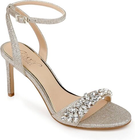 Jewel Badgley Mischka Dallyce Ankle Strap Stiletto Sandal in Kuwait