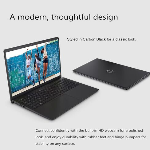 Dell Inspiron 3000 Series Laptop, 15.6" FHD Touchscreen, Intel Core i5-1135G7, 16GB DDR4 RAM, 1TB Storage(512GB SSD+500GB HDD), Webcam, SD Card Reader, Wi-Fi, Windows 11 Home, Black in Saudi Arabia
