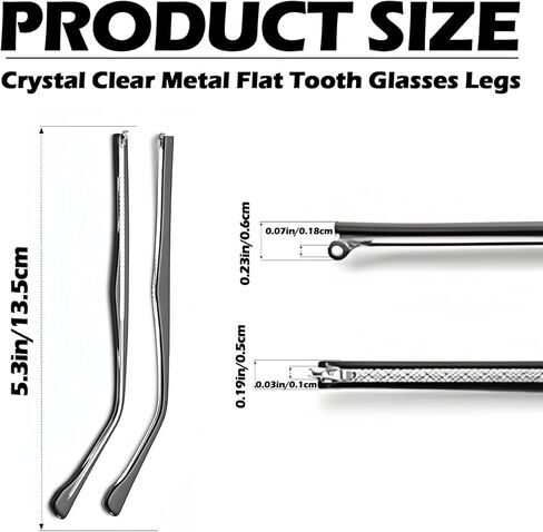 زوج واحد من ذراع استبدال النظارات المعدنية، استبدال إطار النظارات الشمسية، استبدال أرجل ذراع النظارات الشمسية العالمية للنظارات المعدنية الرقيقة، النظارات الشمسية (شفاف) in Kuwait