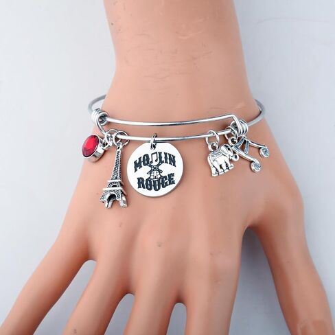 FAADBUK Moulin Musical Inspired Charm Bracelet Broadway Musical Gift Moulin Fans Gift Opening Night Gift in Saudi Arabia