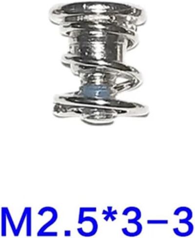 10pcs M3*6mm Flat Head Spring Screws for PC Fans, Computer Radiator, Heatsink Mounting - Stainless Steel Vibration Dampening Screws, GPU/CPU Cooler Fixing Hardware(2.5 * 2.5) in Kuwait