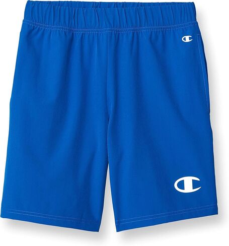 Champion Boy's Cotton Shorts, Boys' Gym Shorts, Cotton, Large C Logo, Graphics, 8" in Saudi Arabia