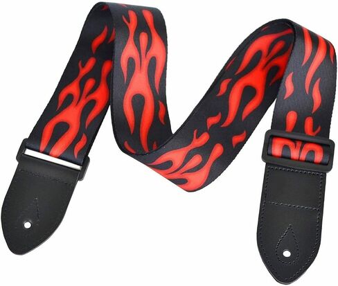 AZOR Guitar Straps for Acoustic Electric Guitar Bass, Vintage Woven Guitar Strap Adijustable with Genuine Leather Ends,Come with Strap Button 1 Pair Strap Locks and 3 Guitar Picks(21020) in Saudi Arabia