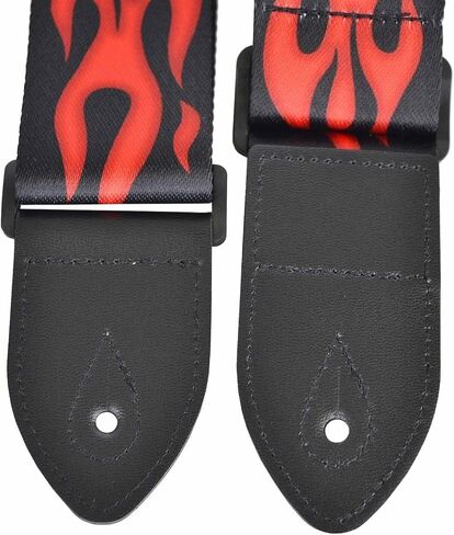 AZOR Guitar Straps for Acoustic Electric Guitar Bass, Vintage Woven Guitar Strap Adijustable with Genuine Leather Ends,Come with Strap Button 1 Pair Strap Locks and 3 Guitar Picks(21020) in Saudi Arabia