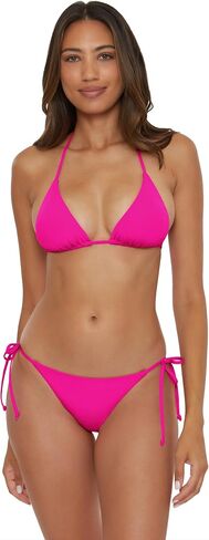 BECCA Women's Standard Color Code Tie Side Bikini Bottom, Cheeky Coverage, Swimwear Separates in Saudi Arabia