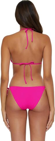 BECCA Women's Standard Color Code Tie Side Bikini Bottom, Cheeky Coverage, Swimwear Separates in Saudi Arabia