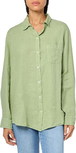 Velvet by Graham & Spencer Women's Mulholland Woven Linen Button Up Shirt in Saudi Arabia