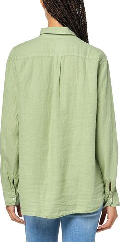 Velvet by Graham & Spencer Women's Mulholland Woven Linen Button Up Shirt in Saudi Arabia