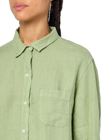 Velvet by Graham & Spencer Women's Mulholland Woven Linen Button Up Shirt in Saudi Arabia