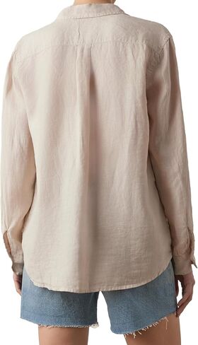 Velvet by Graham & Spencer Women's Mulholland Woven Linen Button Up Shirt in Saudi Arabia