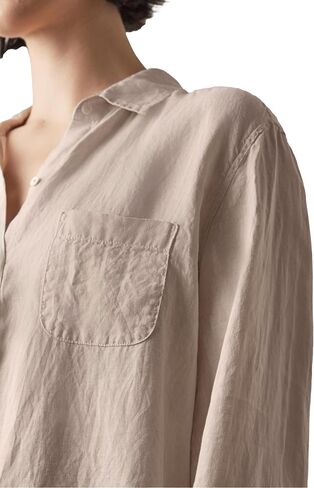 Velvet by Graham & Spencer Women's Mulholland Woven Linen Button Up Shirt in Saudi Arabia