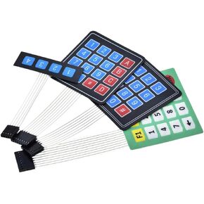New 4 12 16 20 Key 4 * 4 Membrane Switch Keypad 1X4 3X4 4X4 4 * 5 Matrix Array Matrix Keyboard for Smart Car