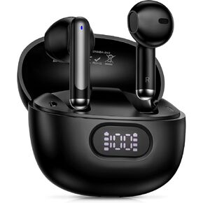 Wireless Earbuds Bluetooth Headphones for Samsung Galaxy S25 Ultra S24 S23 S22 S21 S20 FE A16 5G A15 A14 A56 A55 A54 A36 A35 A34 A26 A25, Wireless Charging Case Digital Display Ear Buds with Deep Bass