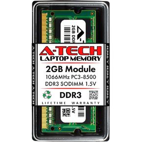 A-Tech 8GB Kit (2x4GB) RAM لـ Dell Latitude E6410 ، E5520M ، E5510 ، E5420M ، E5410 ، E4310 ، E4300 ، E4200 LAPTOP | DDR3 1066 MHz SODIMM PC3-8500 ترقية الذاكرة in Kuwait