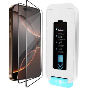 【2025 ترقية 2 حزمة iPhone 16 Pro Max Screen Protector (6.9 ")-9H الزجاج المقسى ، وخصوصية واضحة ، واضحة ، سهلة التثبيت ، مضاد ، مضاد للخلع ، صديقة للحالة in Kuwait