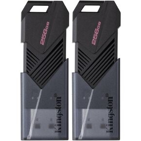 Kingston 256GB DataTraveler Exodia Onyx USB 3.2 Flash Drive (Matte Black) (2-Pack)