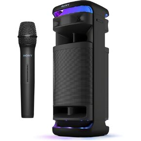 Sony ULT Tower 10 Bluetooth Karaoke Party Speaker with Powerful Bass, 360° Sound and Party Lights, Included Wireless Microphone – New