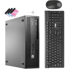 HP EliteDesk Desktop Computer,800 G2 Office Small Form Factor PC, Windows 10 Desktop,i7 Tower,32GB RAM,512GB SSD + 2TB HDD,DVDRW,DP,HDMI,WiFi,BT,VGA,Wireless K&M+TJJ Pad (Renewed)