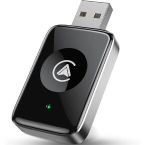 2025 Wireless Carplay Adapter, Mini 2-in-1 CarPlay & Android Auto, Plug & Play, Convert Wired to Wireless Car Play Dongle with USB/USB-C, No Delay, for iPhone & Android