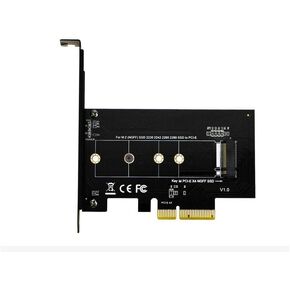 PCI-E 4x to NVMe M.2 NGFF B Key + M.2 NGFF M Key SSD Adapter Card Fit for Apple Mac Pro