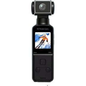 5K Ultra HD Pocket Action Camera 270° Rotatable Vlog WiFi Mini Sports Cam for Helmet Travel Bicycle Driver Recorder with 32GB TF Card