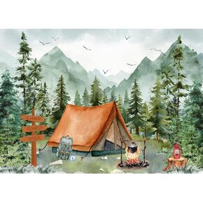7x5ft Adventure Awaits Baby Shower Backdrop Mountain Wilderness Adventure Camping Background Let The Adventure Begin Party Decorations F247