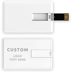 محرك أقراص فلاش USB Card Card المخصص ، محرك أقراص فلاش Memory Stick Memory مخصص مع شعارك أو نص ، محرك أقراص فلاش بطاقات أبيض محمولة لتخزين البيانات الخارجية (50 ٪ ، 128 ميجابايت)