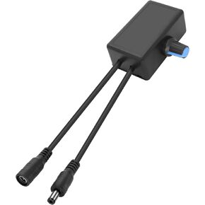 Meiriyfa DC5521 منظم التحكم في سرعة المروحة ، DC 5.5mmx2.1mm مخرج الذكور إلى الإناث مدخلات مروحة التحكم في وحدة تعديل وحدة الرياح لمحبي 5-24 فولت ، والمحركات ، ومضخات الماء