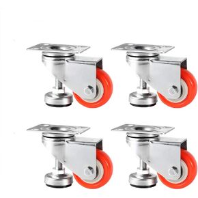 Skelang 4 قطع 2 بوصة عجلة تسوية قابلة للتعديل، عجلات قدم التسوية، عجلات عجلات لوحة دوارة، تركيب لمعدات الصناعة، الدمى، منضدة العمل، أرفف الكتب، سعة الحمولة الإجمالية 330 رطل in Kuwait