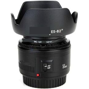 ES-62 II Camera Lens Hood for Canon Lens EF 50mm F/1.8 II ES 62II for EOS 500d 550d 600d 650d 700d 100d