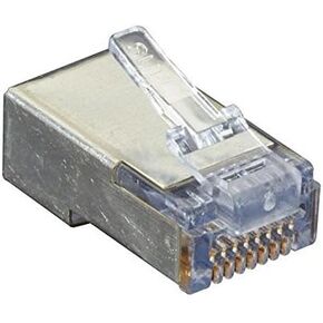 Black Box Cat5E Ez Rj45 Modular Plug Connector-Shielded Taa 100-Pack Rohs Compliant: Yes - C5EEZSP-100PAK