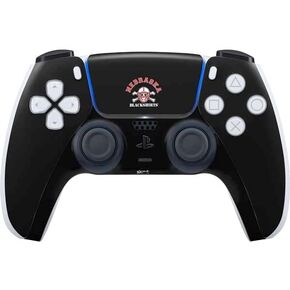 Skinit Decal Gaming Skin Compatible with PS5 Controller - Officially Licensed University of Nebraska Collegiate Text Black Design