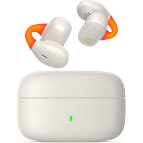 APETOO Open-Ear Earbuds Sports Clip-On Ear Buds with Night Flash Lights for iPhone 16/15 Galaxy S25/S24, Bluetooth 5.3 Earbuds, HD Mic, Crisp Stereo & Bass, Sweatproof & Lightweight for Running