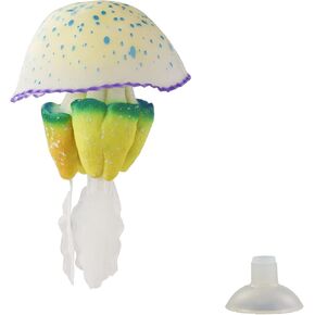 WishLotus Aquarium Jellyfish Decoration, Soft Silicone Glowing Aquarium Decorations Fluorescent Jellyfish with Suction Cup New Upgraded Simulation Aquarium Decor for Various Fish Tank (A, Purple) in Kuwait