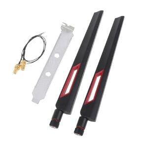 2x10DBI النطاق المزدوج 2.4G/5GHz لـ M.2 IPEX MHF4 20 سم إلى RP-SMA Pigten Set Intel AX210 AX200 9260 NGFF جديد 2025 مكونًا إلكترونيًا عاليًا ودقيقًا ، مستقرًا.