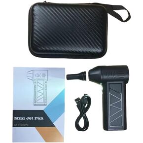 Dust Removal Tool Portable Jet Dry Mini Blower,Compressed-Air-Duster 130000RPM Electric Air Blower,Mini Powerful Cordless Rechargeable 5000MAh Battery,For Cleaning Car/Keyboard/PC/Home