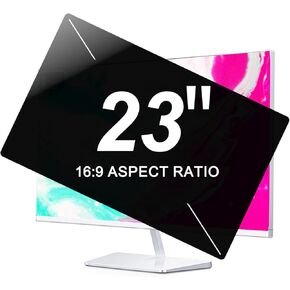23 Inch Privacy Screen for Computer Monitor (20.03 Inch X 11.25 Inch), Anti-Blue Light Glare Eye Protection Computer Screen Privacy Shield, Anti-Spy Data Security Privacy Screen Protector