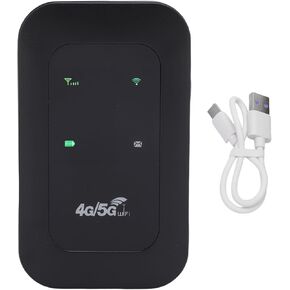 CCYLEZ Portable Router, 4G/5G Portable Hotspot, WiFi Fast Connection Network Mobile Hotspot Device, 300MBPS, Support for LTE CAT4 Standard, 3200mAh, for Home or Traveling