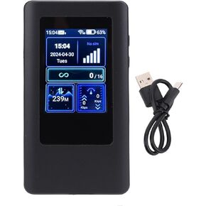 GOWENIC 5G Portable WiFi, 1200Mbps Dual Band Wireless Router Mobile Hotspot, 4200mAh Battery, for Home Travel and Work, Supports 16 Devices Simultaneously