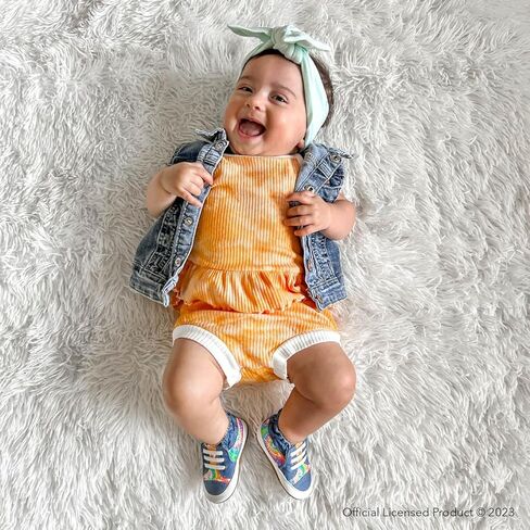 Robeez Baby Girls Soft Soles Slip-Resistant Crib Shoes Slippers for Infant and Toddler, Sweet & Cute,18-24 Months in Kuwait