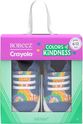 Robeez Baby Girls Soft Soles Slip-Resistant Crib Shoes Slippers for Infant and Toddler, Sweet & Cute,18-24 Months in Kuwait