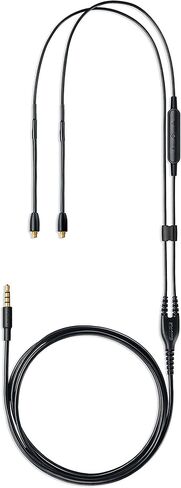 Shure Aonic 215 Wired Sound Isolating Earbuds, Black & RMCE-UNI Universal Communication Cable for Detachable SE Earphones in Saudi Arabia