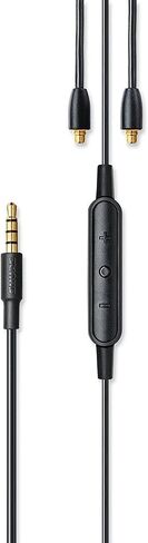 Shure Aonic 215 Wired Sound Isolating Earbuds, Black & RMCE-UNI Universal Communication Cable for Detachable SE Earphones in Saudi Arabia