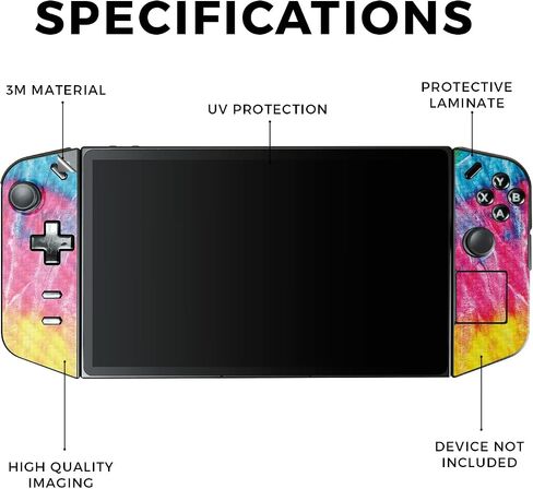 Glossy Glitter Gaming Skin Compatible with Lenovo Legion Go - Abstract Black - Premium 3M Vinyl Protective Wrap Decal Cover - Easy to Apply | Crafted in The USA by MightySkins in Saudi Arabia