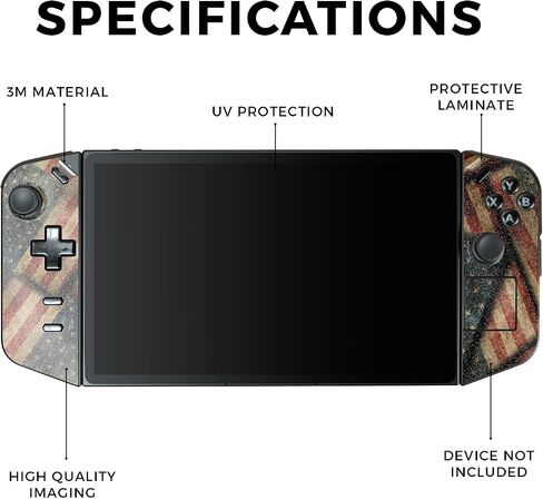 Glossy Glitter Gaming Skin Compatible with Lenovo Legion Go - Abstract Black - Premium 3M Vinyl Protective Wrap Decal Cover - Easy to Apply | Crafted in The USA by MightySkins in Saudi Arabia