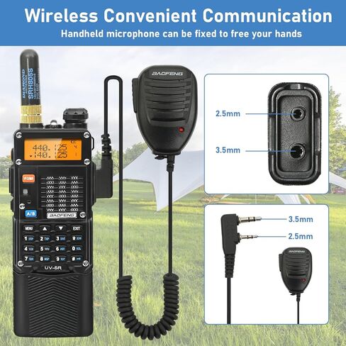 راديو BAOFENG، راديو هام 8 واط طويل المدى، راديو VHF UHF UV5R عبر شحن USB مع بطارية 3800 مللي أمبير، كابل برمجة وهوائي 771 in Saudi Arabia