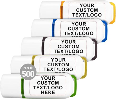 Custom USB Flash Drives Bulk 100 Pack, Personalized Thumb Drives with Your Company Logo - Customizable Text - 16GB in Saudi Arabia