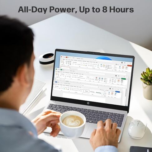 HP 2025 NEW 15.6 "HD Touchscreen Laptop ، Intel I3-1315U ، 32GB RAM ، 1TB SSD + 256GB SSD ، AI COPILOT ، Office LifeTime ، حزمة مع محطة الإرساء و HDMI ، للأعمال والطالب ، Windows 11 Pro in Kuwait