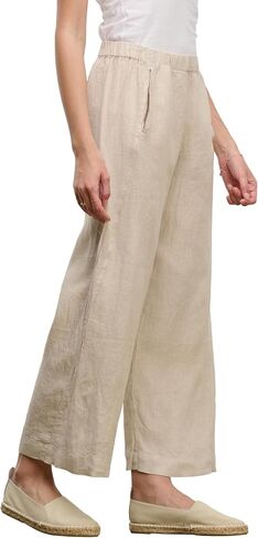 Velvet by Graham & Spencer womens Lola Woven Linen Pants Pants in Saudi Arabia